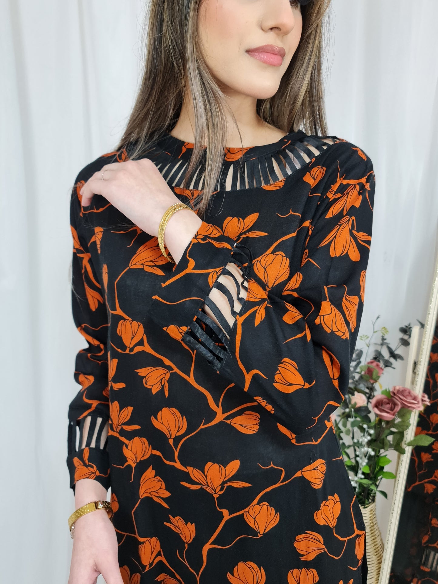 JANNAT - Black & Orange