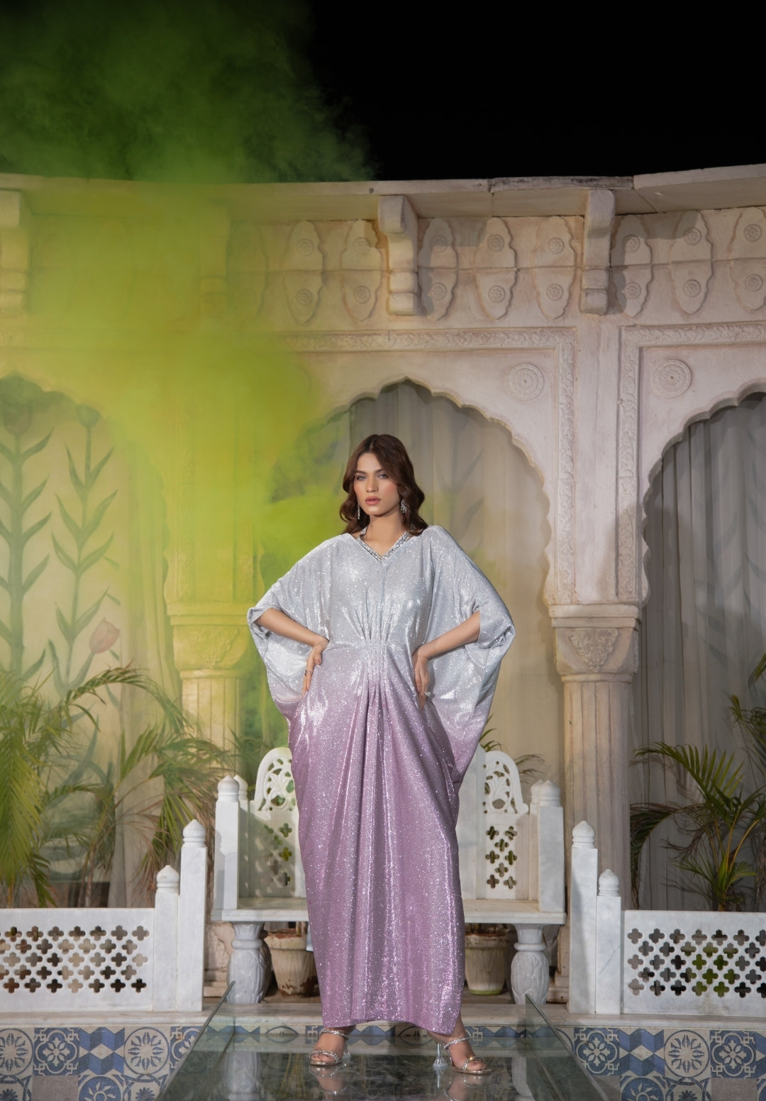 MOONLIGHT Pink Kaftan