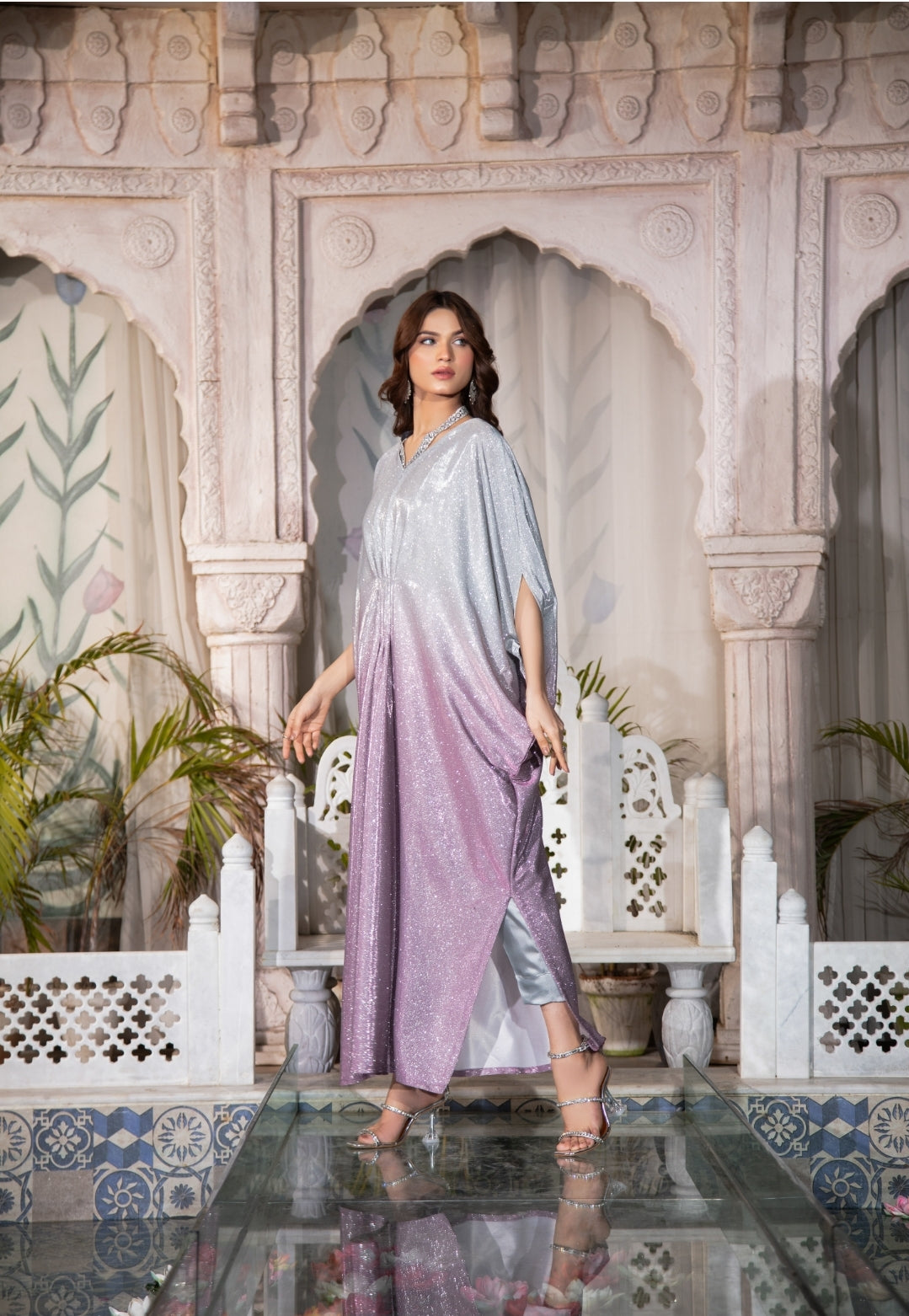 MOONLIGHT Pink Kaftan
