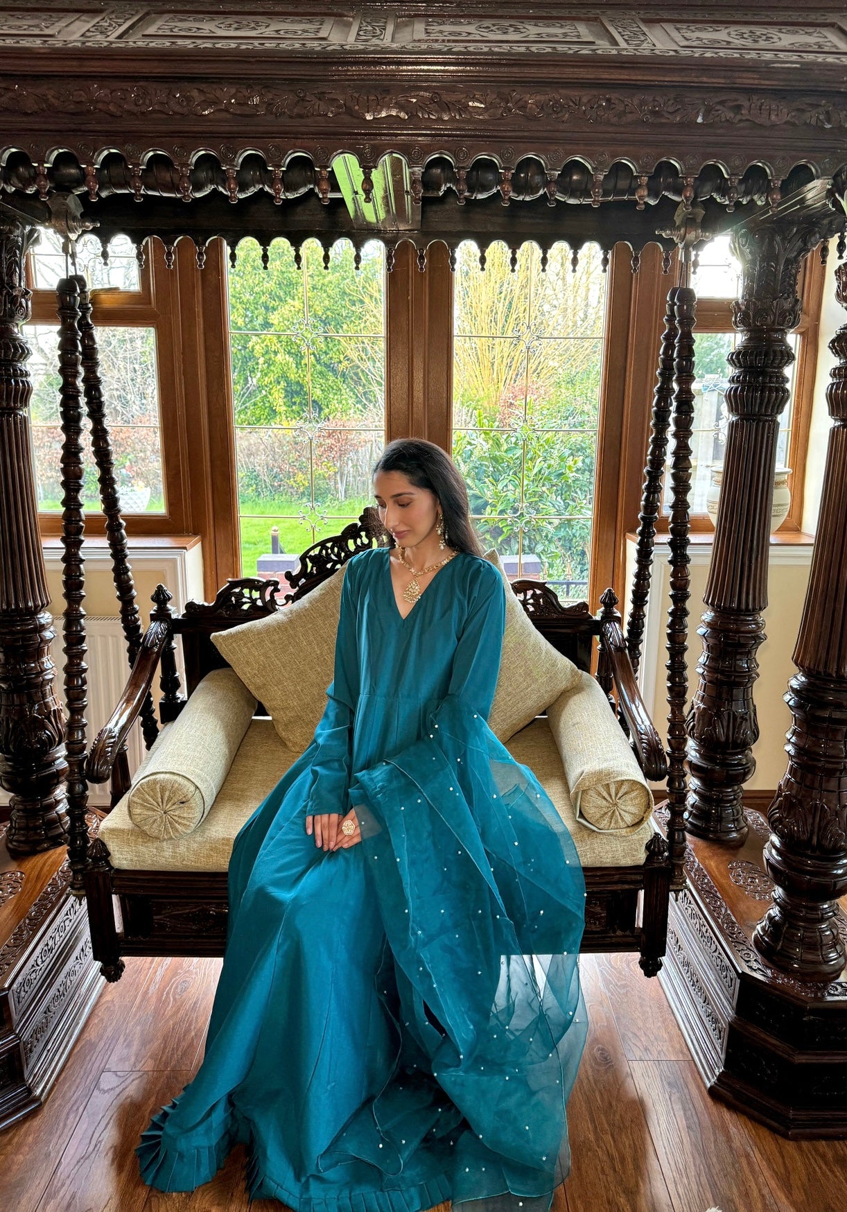 MAHI Teal Frock
