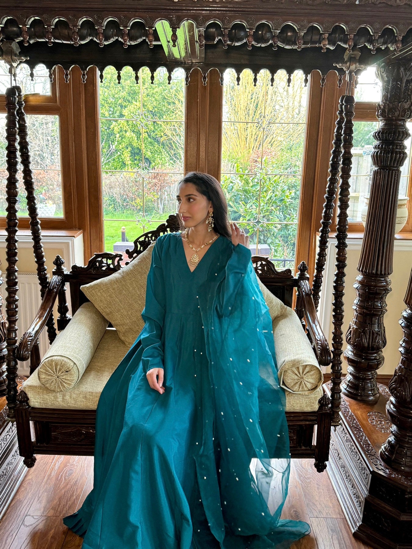 MAHI Teal Frock
