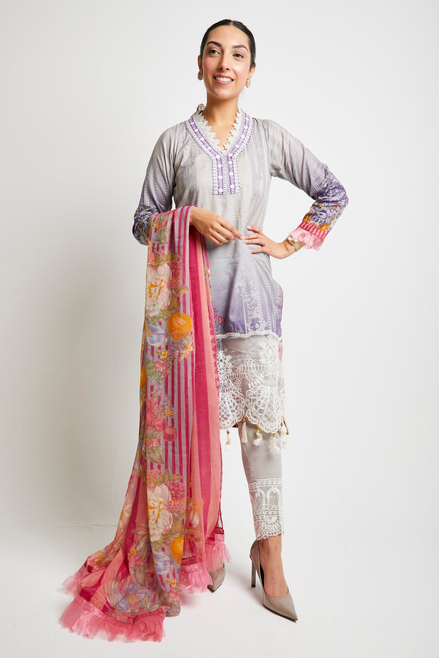EMAAN - Grey/Purple