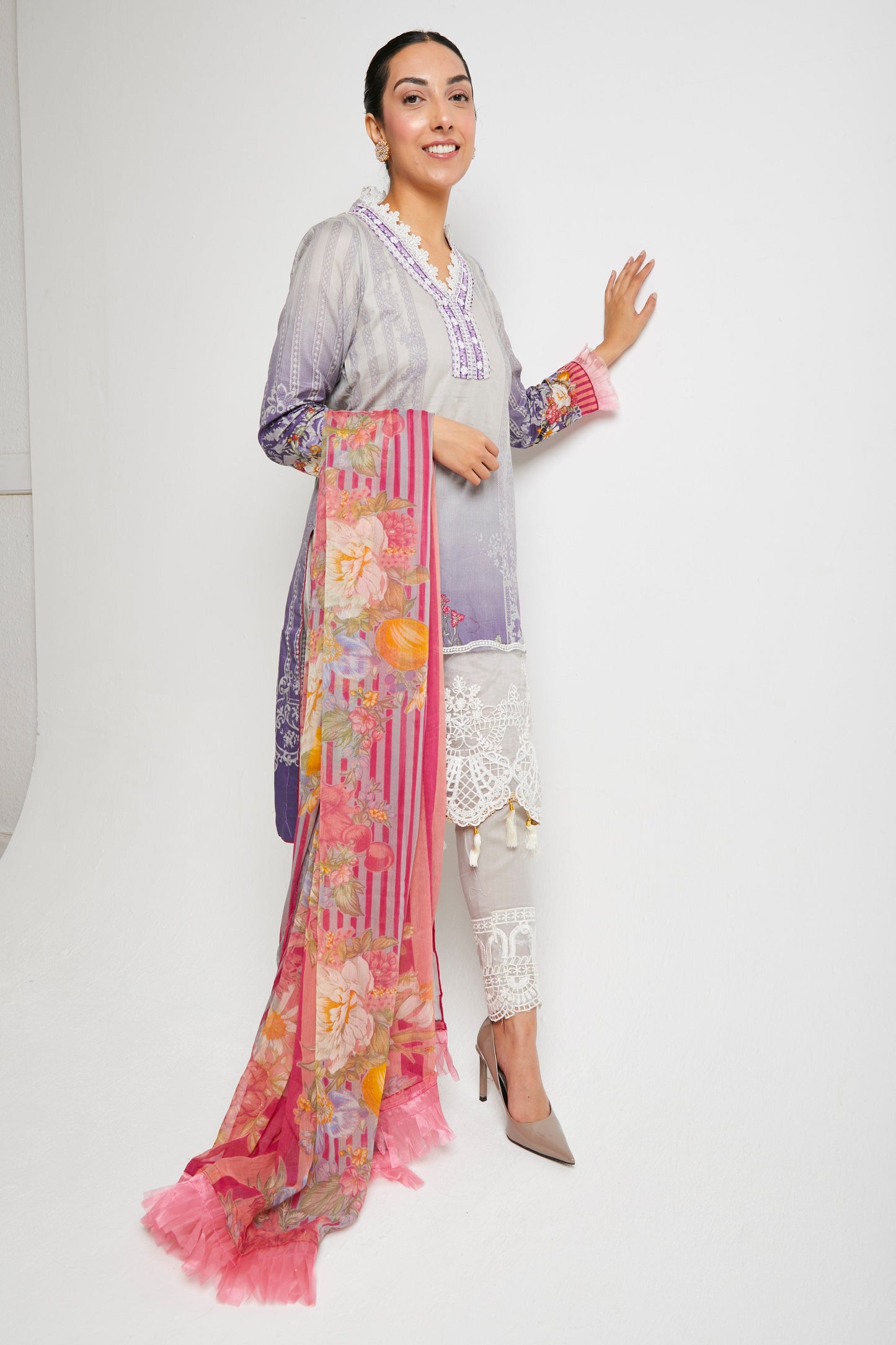 EMAAN - Grey/Purple